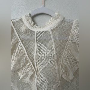 H&M lace top white